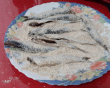 Foto del paso 3 de la receta: Boquerones del Cantábrico fritos, con puré de guisantes picantón
