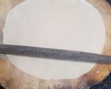 A picture of step 3 of Mexican flour Tortillas (Indian style).