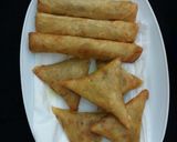 A picture of step 4 of Spring roll & samosa wrapper.