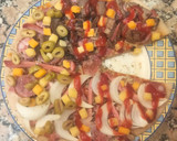 Foto del paso 5 de la receta: Pizza carnívora jugosa y económica estilo comecocos
