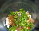 A picture of step 1 of Handmade Chicken sausage.