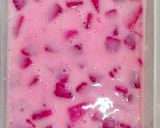 Hình bước làm 2 của món Pudding sữa thanh long đỏ