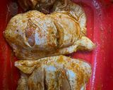 A picture of step 2 of Grilled Chicken Thighs with Rice, Steamed Veggies & Tomato Gravy.