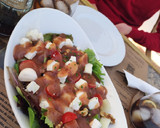 Foto del paso 5 de la receta: Ensalada de melón con queso de cabra y vinagreta de frambuesa