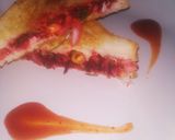 A picture of step 3 of Beetroots sandwich.