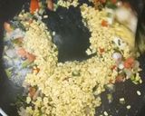A picture of step 2 of Coriander leaves-spring onions-moong daal dry.