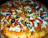 A picture of step 11 of Sweet and sour chicken pizza.