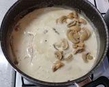 Foto del paso 5 de la receta: ✅ Tallarines con pollo y champiñones con salsa de crema y quesos 🍝🍗
