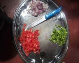 A picture of step 2 of Fried Omena.