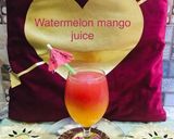 A picture of step 4 of Watermelon 🍉 mango juice.