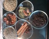 A picture of step 1 of Roasted Garam Masala My version.