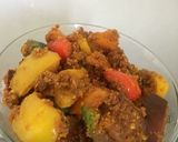 A picture of step 4 of Colour full capsicum subji.