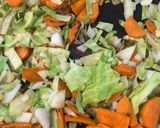 A picture of step 1 of Colorful healthy dinner.