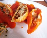 Une image de l'étape 6 de Conchiglionis farcis au boeuf.