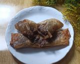 Foto langkah ke 4 dari resep Lumpia ubi yakon cokelat.