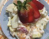 A picture of step 3 of Cream Fruits Chart #ramadankitayari.