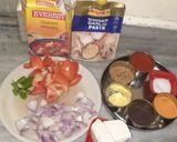 A picture of step 1 of Paneer tikka masala.