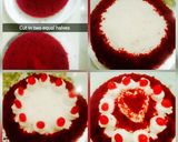 A picture of step 2 of Beetroot red velvet cake.