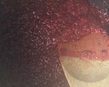 A picture of step 2 of Raspberry chia not-jam - vegan.