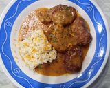 Foto del paso 9 de la receta Medallones de Solomillo de Cerdo Ibérico con Salsa de Naranja y Miel con Arroz Uncle Ben’s