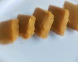 A picture of step 4 of Gud papdi Sukhdi.