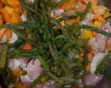 Foto del paso 2 de la receta: Ñoquis con pavo y salsa de curry, calabaza y espárragos