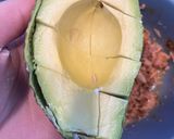 A picture of step 2 of Tuna avocado "Goma-ae" salad.