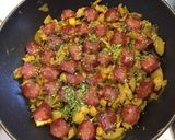 Une image de l'étape 10 de Mijoté de puntarelle fenouil courgettes aux épices et chips de porc.