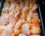 Foto del paso 6 de la receta: Pollo al horno con papas y muzzarella