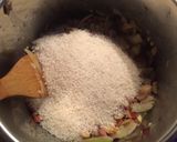 Une image de l'étape 8 de Risotto au chorizo et bacon.