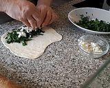 Foto del paso 9 de la receta Pan Árabe con relleno de espinacas y queso