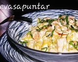 Foto del paso 1 de la receta Tortiglioni con salmón y salsa de apio