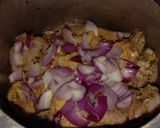 A picture of step 2 of Desi chicken biryani.