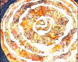 A picture of step 12 of Lacha paratha 😋 pizza shep.