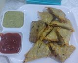 A picture of step 3 of Mutton mince samosa.