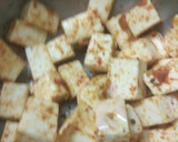 A picture of step 2 of Paneer Chilli.