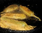 A picture of step 2 of Mirchi vada.