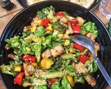 A picture of step 8 of Stir Fry veggie salad with grilled cottage cheese.