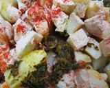 A picture of step 3 of Aloo methi.