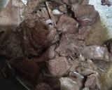 A picture of step 1 of Fry Mutton boti.