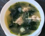A picture of step 8 of Seaweed Chicken Soup.