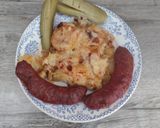 1992. Kolbász hagymás sajtos krumplival 😋 recept fázis 5 fotója