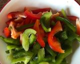 A picture of step 1 of Lady finger and paneer sabzi.