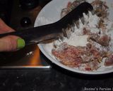 A picture of step 1 of Beef stroganoff.