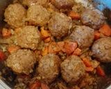 A picture of step 2 of Beef and Lamb frikkadels.