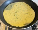 A picture of step 3 of Wild Garlic Chickpea Farinata.