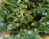 A picture of step 3 of Palak Aloo with Chapati.