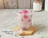 Foto langkah ke 7 dari resep Red Velvet Jelly Ball Drink 🔴⚪.