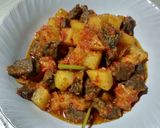 Foto langkah ke 6 dari resep Sambal goreng kentang hati.