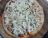 A picture of step 7 of Designer healthy pizza.